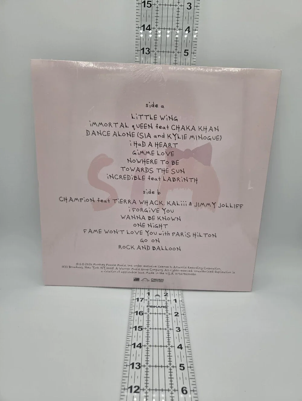 Sia Reasonable Woman Sealed Limited Pink Colored Vinyl LP Record 12